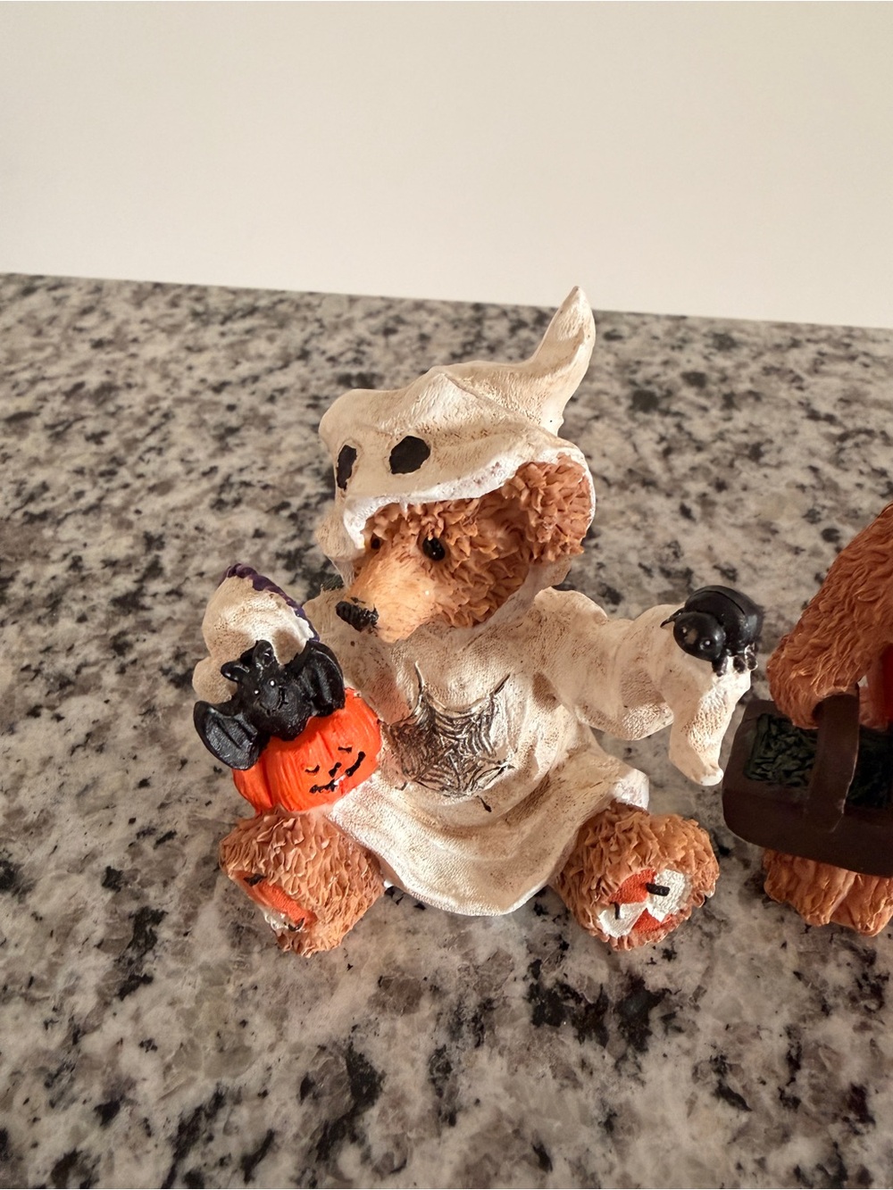 Halloween Pumpkin Bear Figurine Set of 5 - Picture 7 of 7